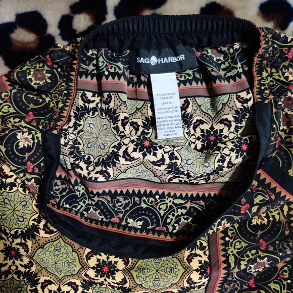 sold......VTG Faux Wrap Skirt by Sag Harbor - Picture 9 of 11